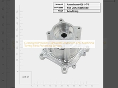 パーソナライズされた精密軽量アルミニウム CNC加工 ターニングパーツ加工サービス
