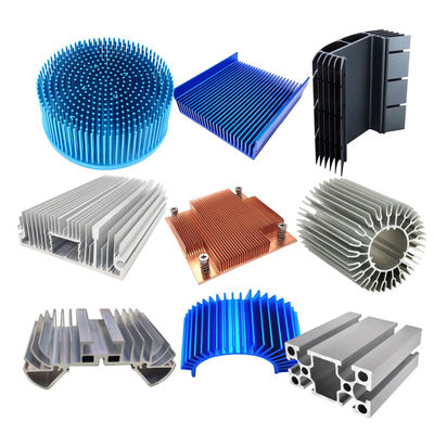品質  Customized Aluminum Extrusion Heat Sink Silver Heat Dissipation Aluminum 工場
