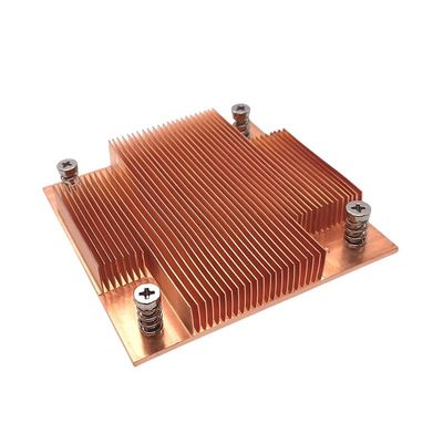 0.5mm スキーブフィン 換熱器のフィンのチューブのための塗装されたヒートシンク