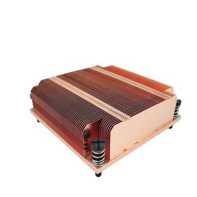 純銅スキードヒートシンクCNC加工プロセス パーソナライズドフィンピッチ