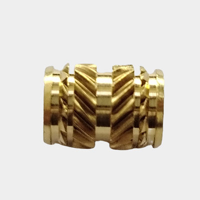 M2 M3 M4 M5 M6 M8 ブラス ロープ式挿入ナッツ クラウリング 挿入ナッツ CNC ターニング 熱スタッキング