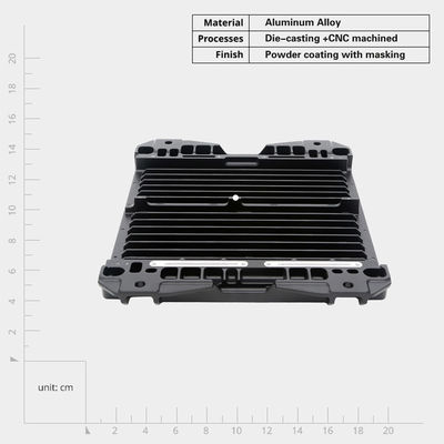 OEM オーダーメイド アルミニウム 精密 CNC 機械化 熱吸収器 急速なプロトタイプ 機械化