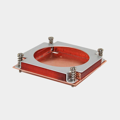 カスタマイズされた銅スキーブフィンヒートシンクフィンヒートシンクスクリューマウント AMD Intel GPU/CPU