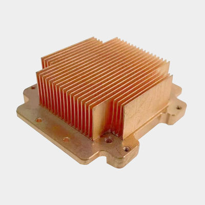 純銅 スキーブフィンヒートシンク 熱伝導性 電子機器用のフィンヒートシンク