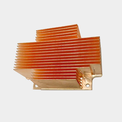 純銅 スキーブフィンヒートシンク 熱伝導性 電子機器用のフィンヒートシンク