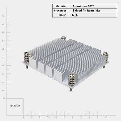 高性能サーバーCPUヒートシンク スキーブフィン設計と低熱抵抗性